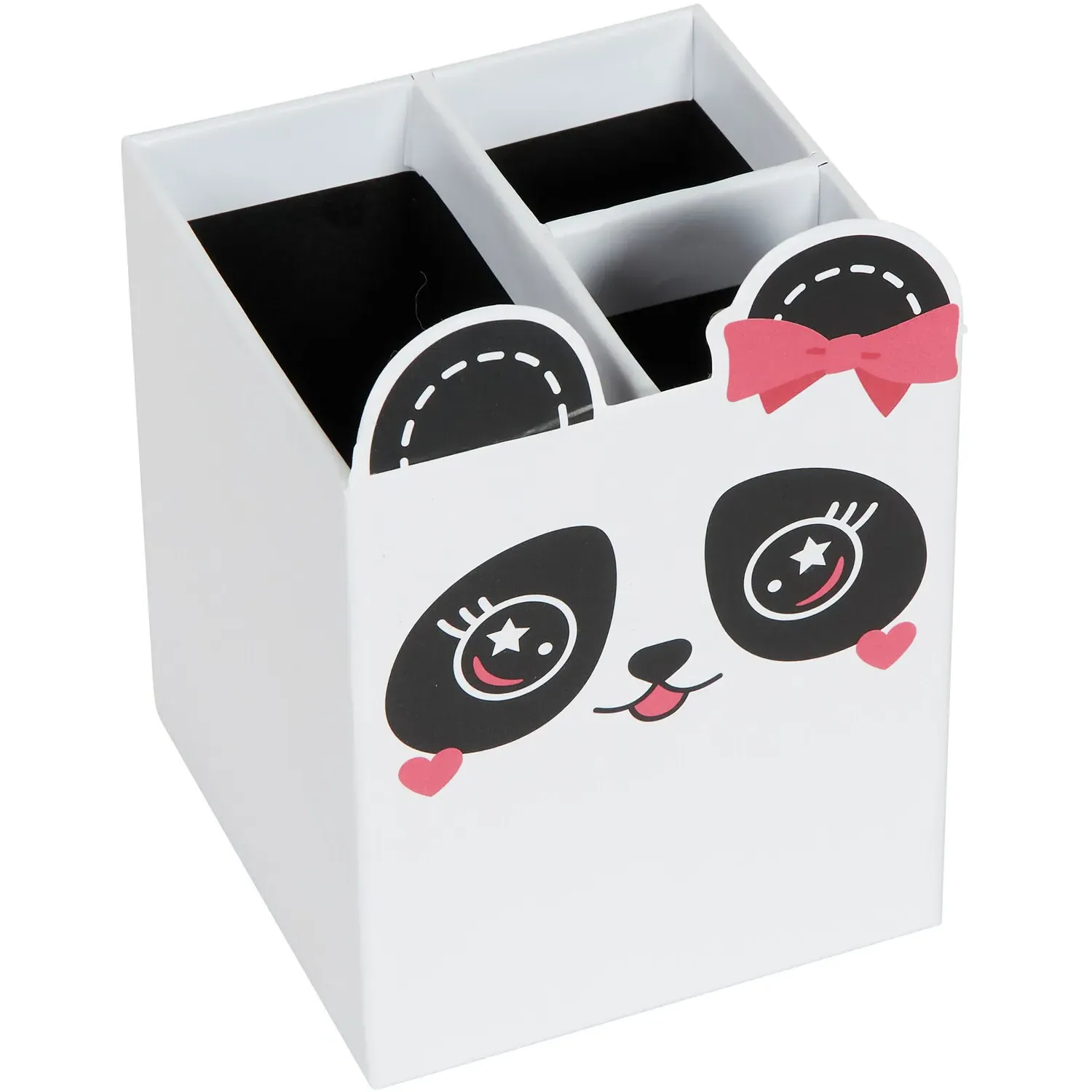 Panda Pen Pot with 3 Sections image