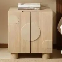 Ajmer 2 Door Solid Wood Sideboard - Brown