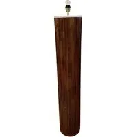 Fluted Floor Lamp Base - Brown, Wood