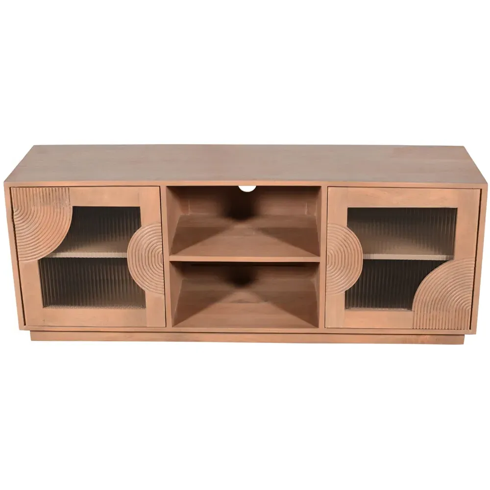 Jodhpur 2 Door TV Cabinet - Brown, Mango Wood