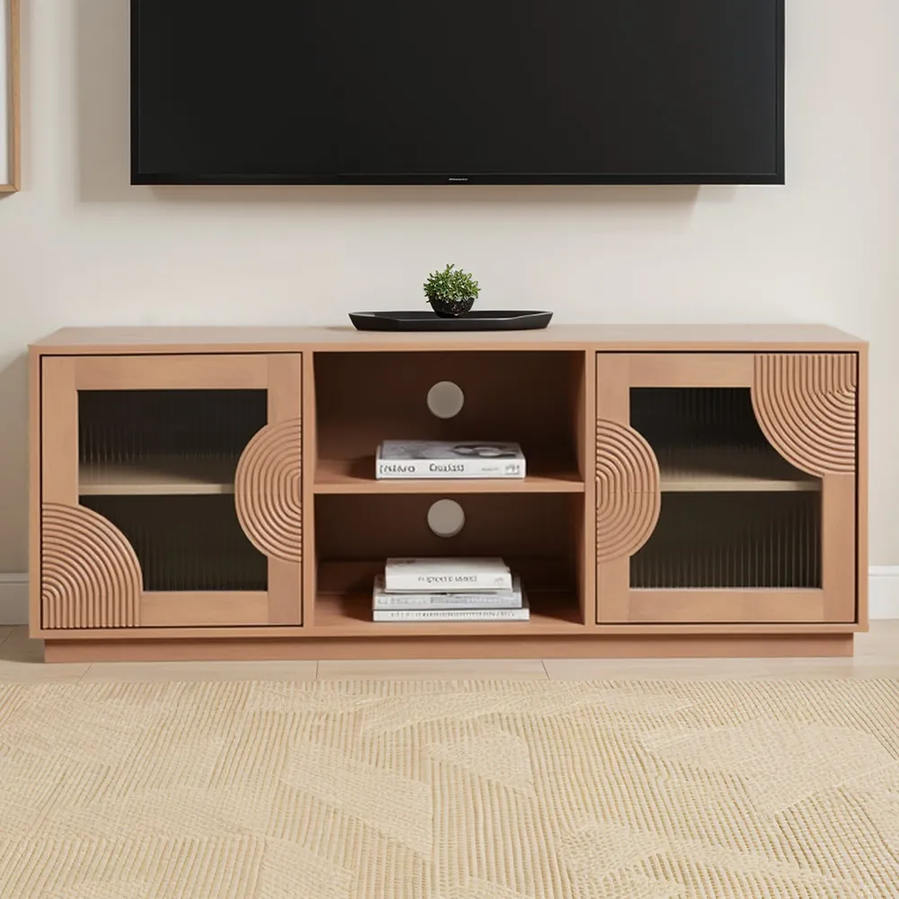 Jodhpur 2 Door TV Cabinet - Brown, Mango Wood image