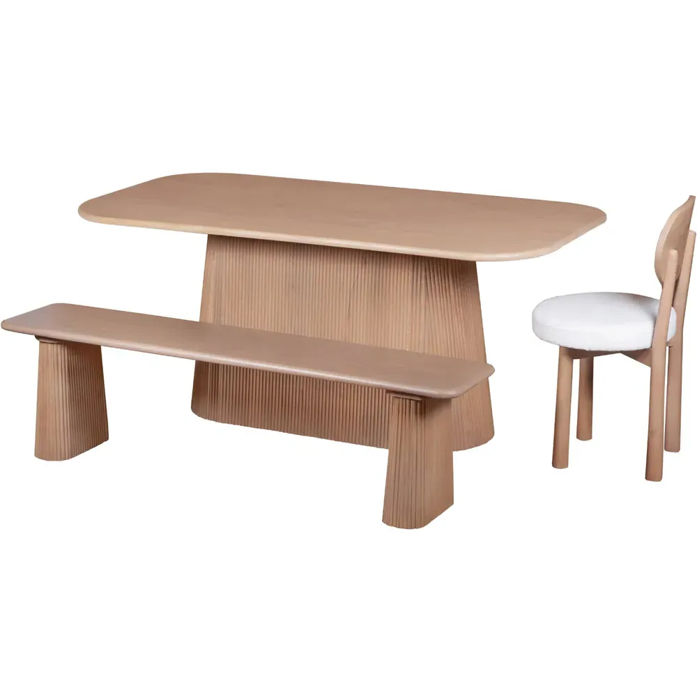 Jodhpur 8-Seater Dining Table - Brown, Solid Wood