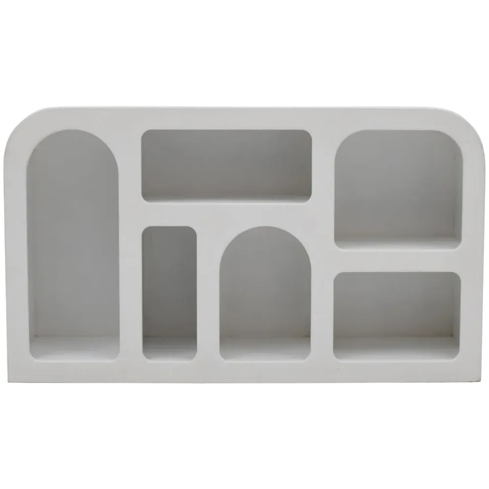 Udaipur 5 Shelf Display Cabinet - White, Wood