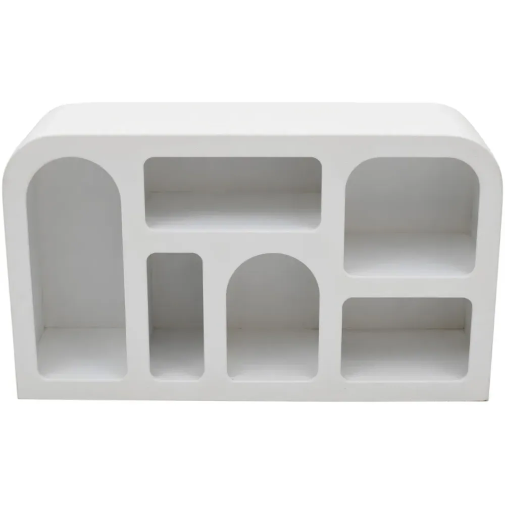 Udaipur 5 Shelf Display Cabinet - White, Wood