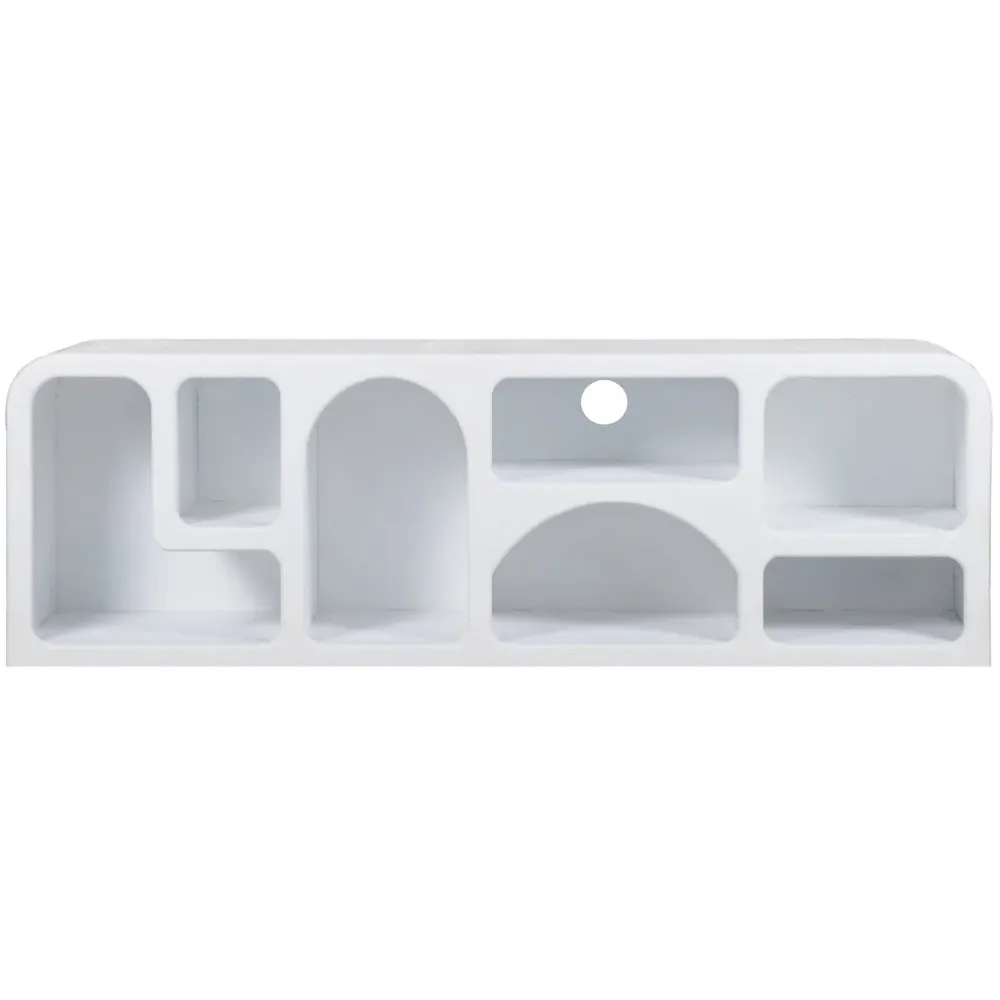 Udaipur 7 Shelf TV Cabinet - White, Wood