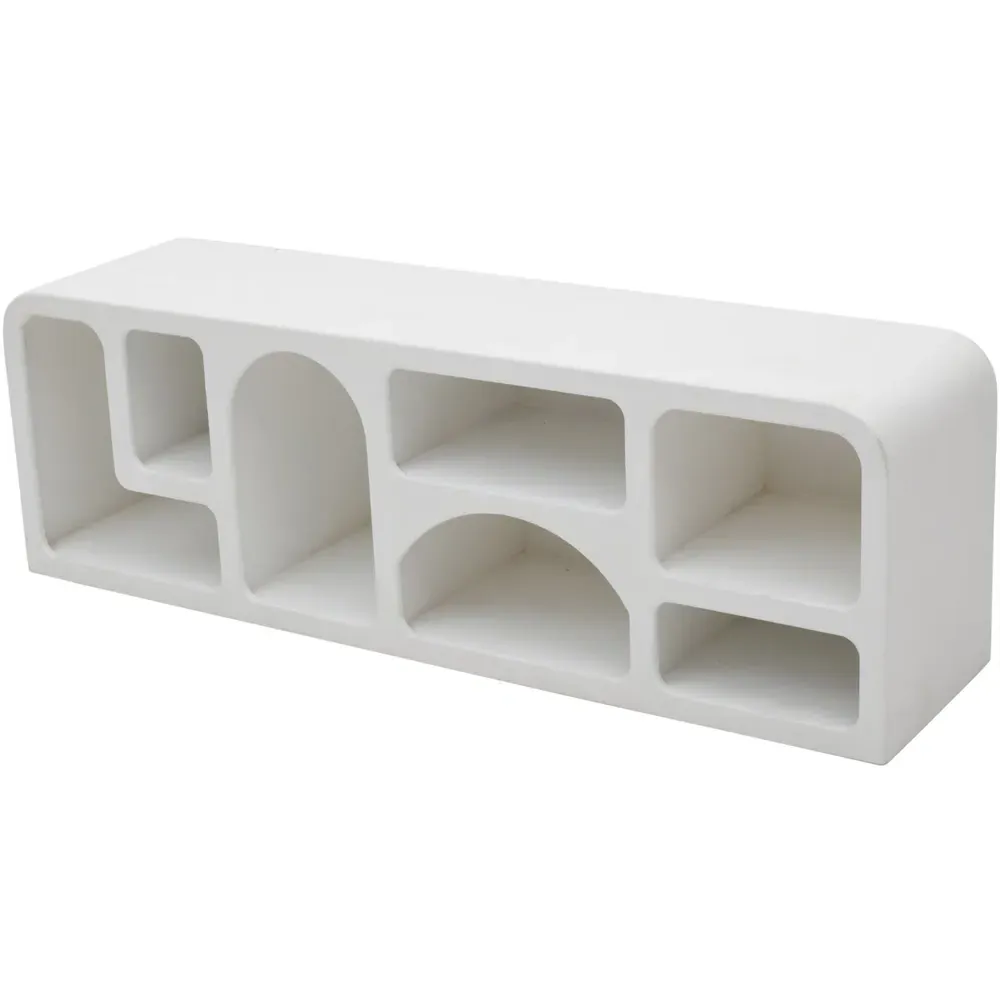 Udaipur 7 Shelf TV Cabinet - White, Wood