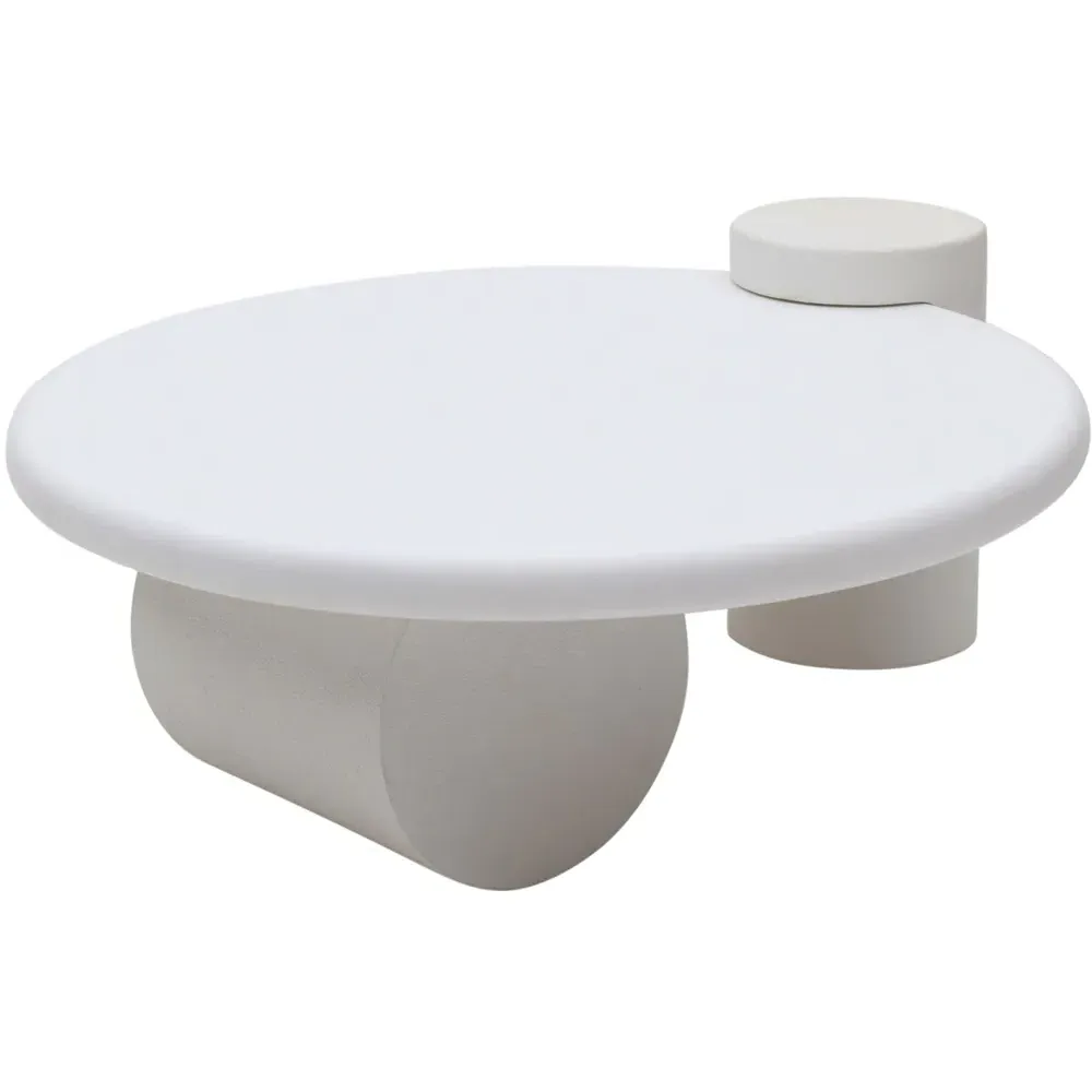 Udaipur Abstract Coffee Table - White