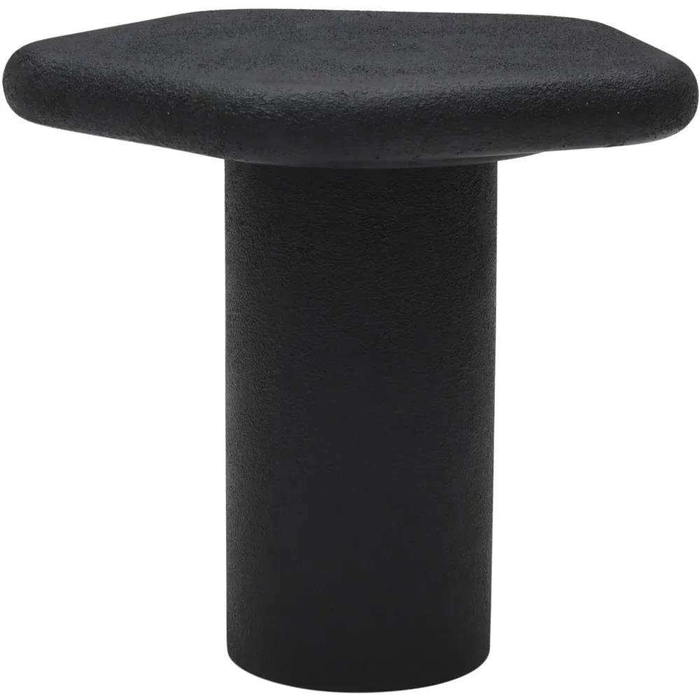 Udaipur Pentagon End Table - Black