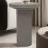 Udaipur Round End Table - Grey, Concrete