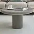 Udaipur Round Low Coffee Table - Grey, Concrete