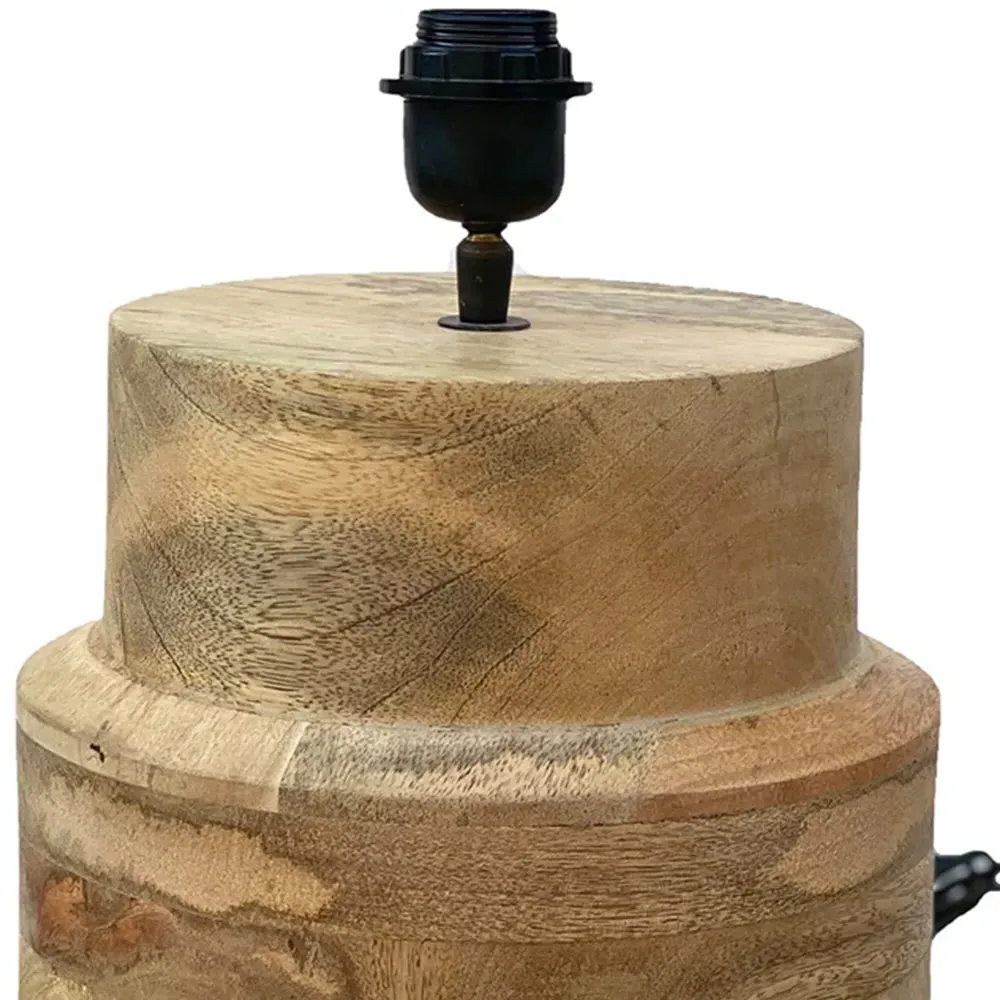 Wooden Glory Table Lamp Base - Brown, Wood
