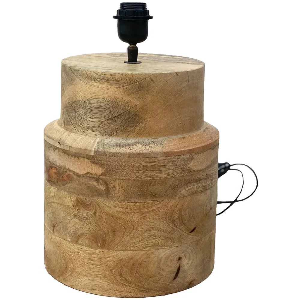 Wooden Glory Table Lamp Base - Brown, Wood image