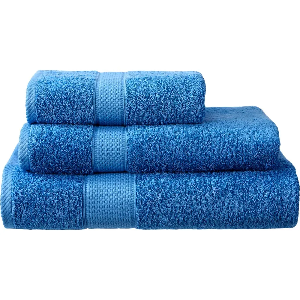 Hotel Quality Turkish Bath Mat - Cobalt, Combed Cotton
