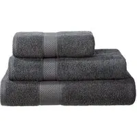 Hotel Quality Turkish Bath Mat - Grey, Combed Cotton