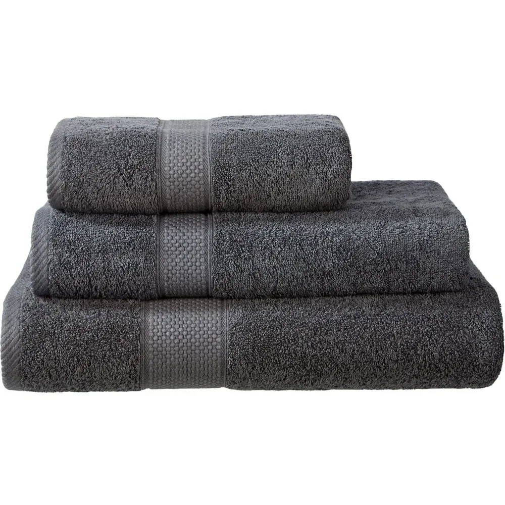 Hotel Quality Turkish Bath Mat - Grey, Combed Cotton