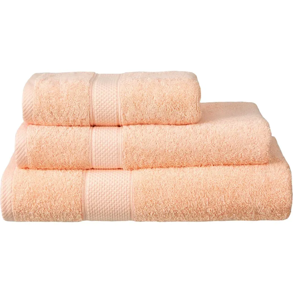 Hotel Quality Turkish Bath Mat - Peach, Combed Cotton