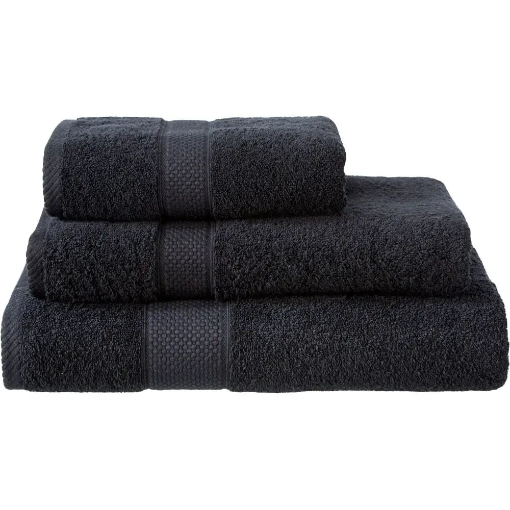 Ringspun Combed Cotton Extra Large Turkish Bath Sheet - Black