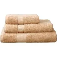 Ringspun Combed Cotton Stone Turkish Guest Towel 2 Pack