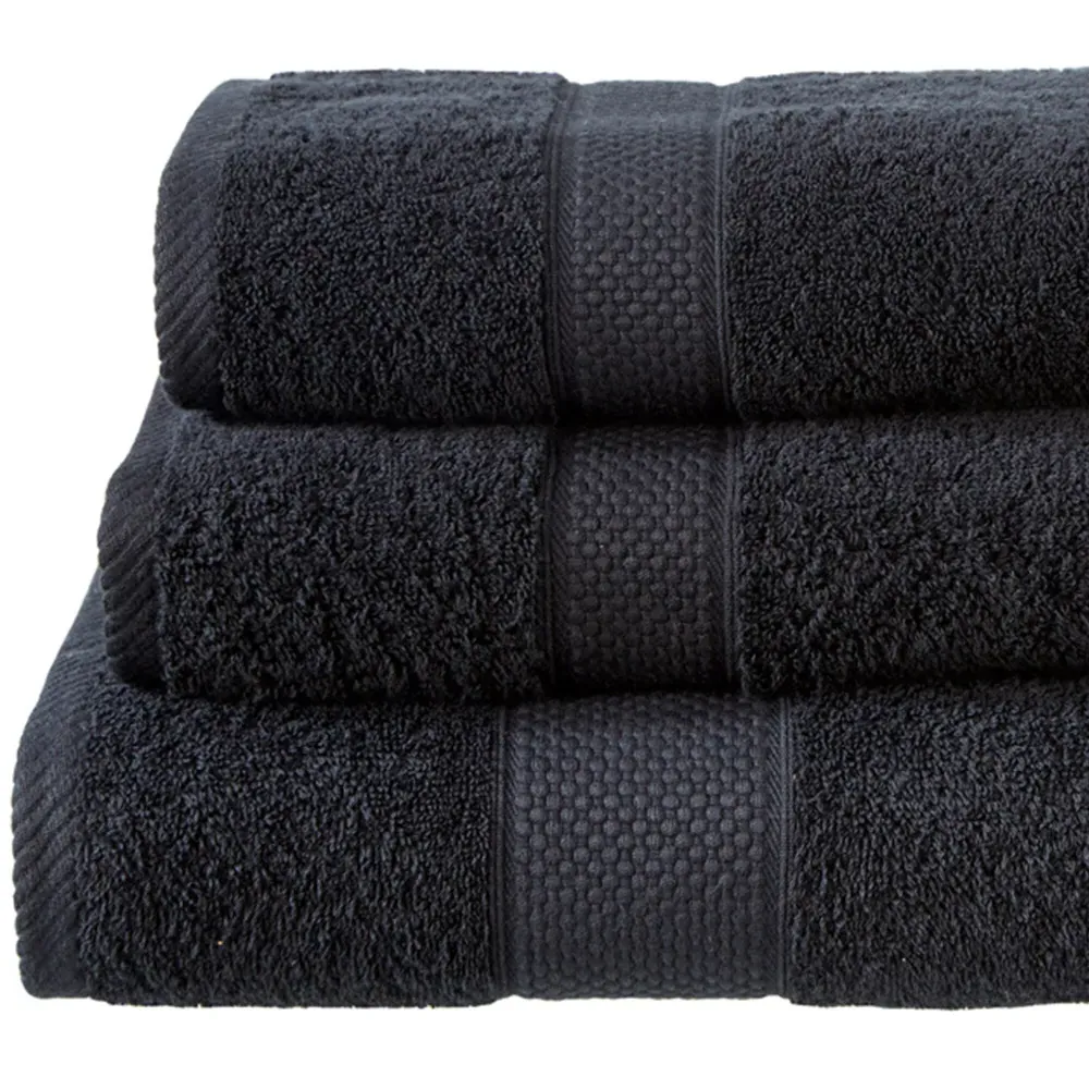 Ringspun Combed Cotton Turkish Bath Sheet - Black