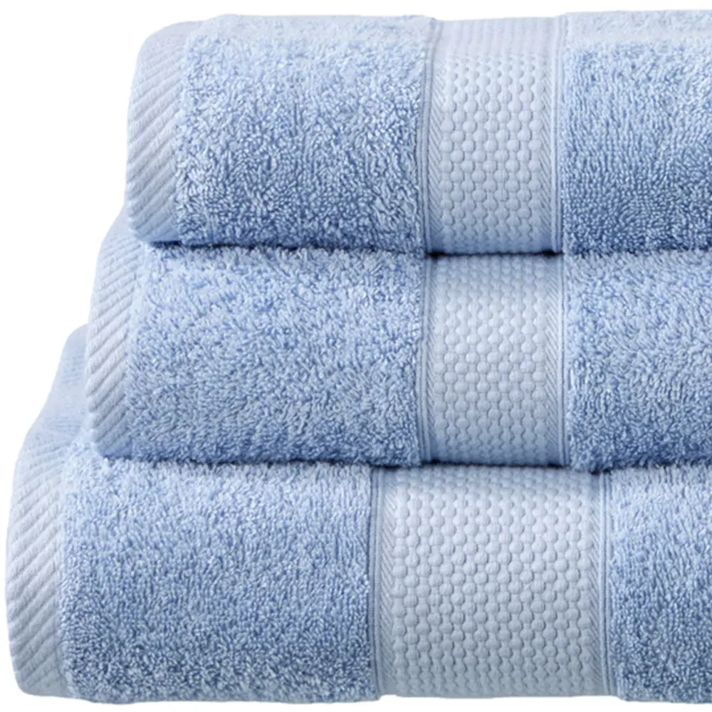 Ringspun Combed Cotton Turkish Bath Sheet - Light Blue