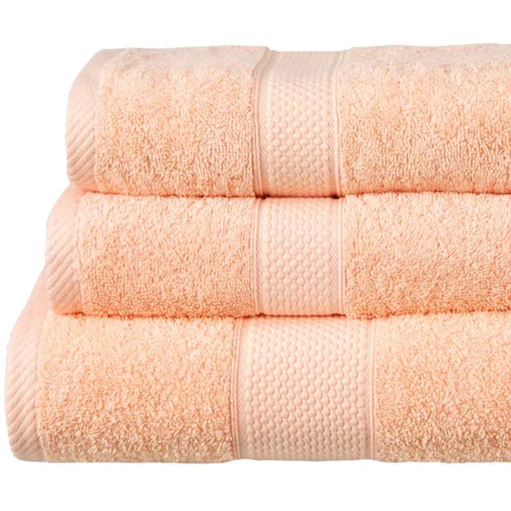 Ringspun Combed Cotton Turkish Bath Sheet - Peach