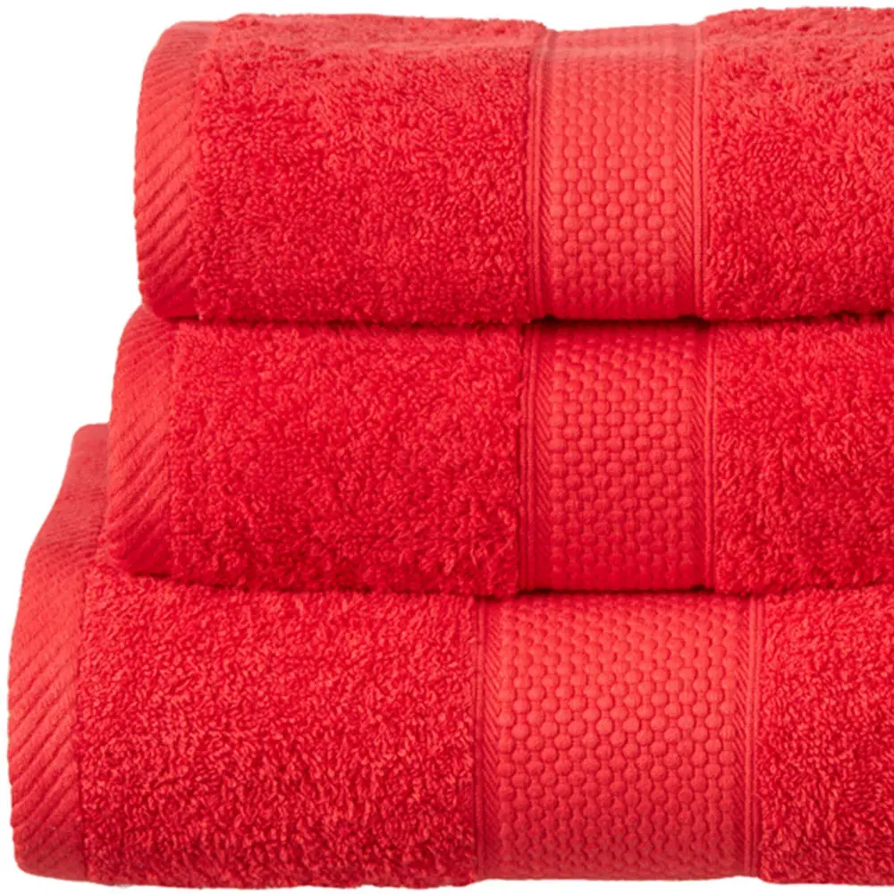 Ringspun Combed Cotton Turkish Bath Sheet - Red