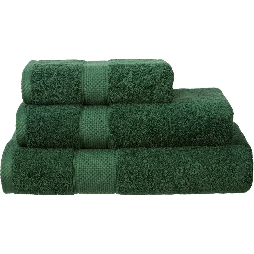 Ringspun Combed Cotton Turkish Bath Towel 2 Pack - Green