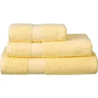 Ringspun Combed Cotton Turkish Bath Towel 2 Pack - Lemon