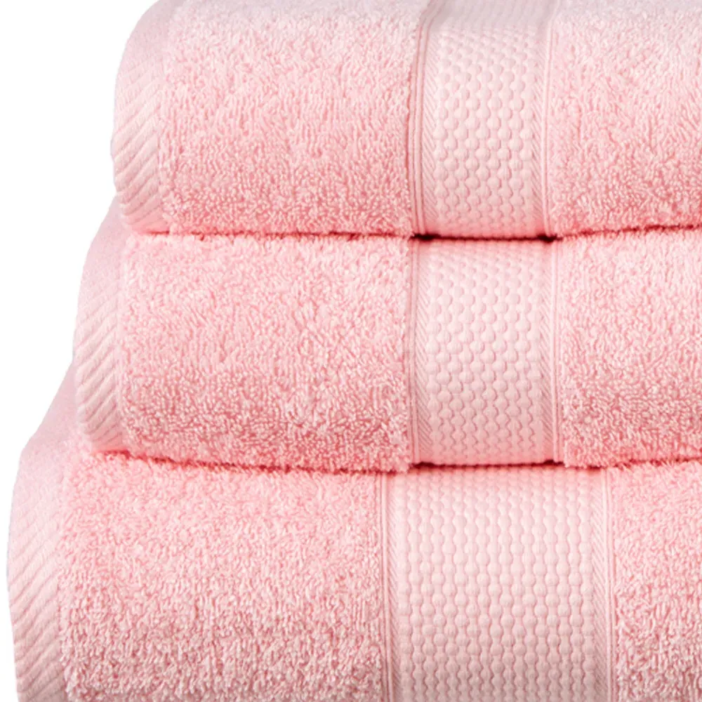 Ringspun Combed Cotton Turkish Bath Towel 2 Pack - Pink
