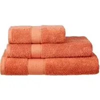 Ringspun Combed Cotton Turkish Bath Towel 2 Pack - Terracotta