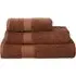 Ringspun Combed Cotton Turkish Face Towel 2 Pack - Chocolate