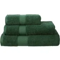 Ringspun Combed Cotton Turkish Face Towel 2 Pack - Green