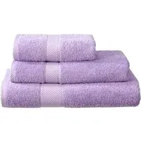 Ringspun Combed Cotton Turkish Face Towel 2 Pack - Lilac