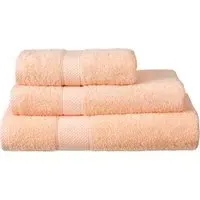 Ringspun Combed Cotton Turkish Face Towel 2 Pack - Peach