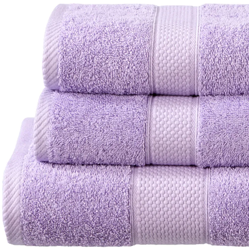 Ringspun Combed Cotton Turkish Guest Towel 2 Pack - Lilac