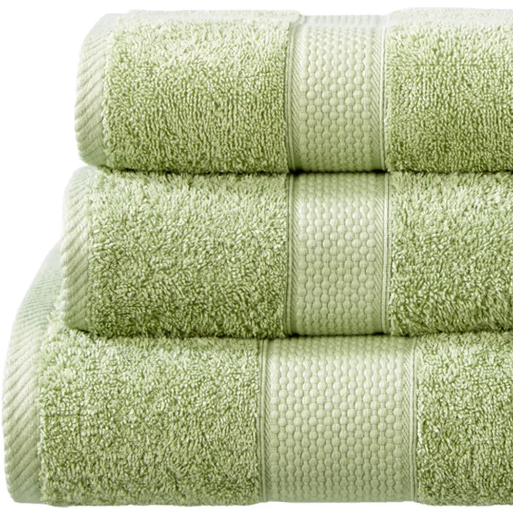 Ringspun Combed Cotton Turkish Guest Towel 2 Pack - Sage
