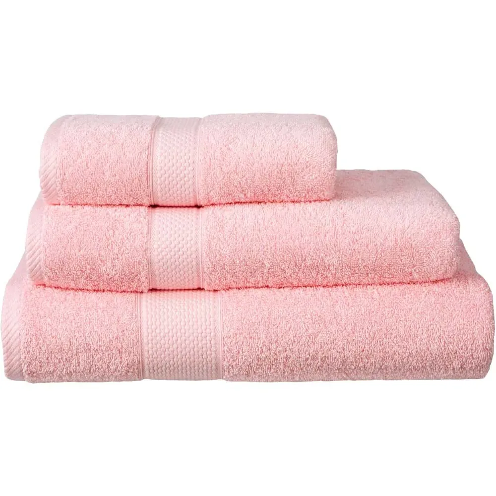 Ringspun Combed Cotton Turkish Hand Towel 2 Pack - Pink