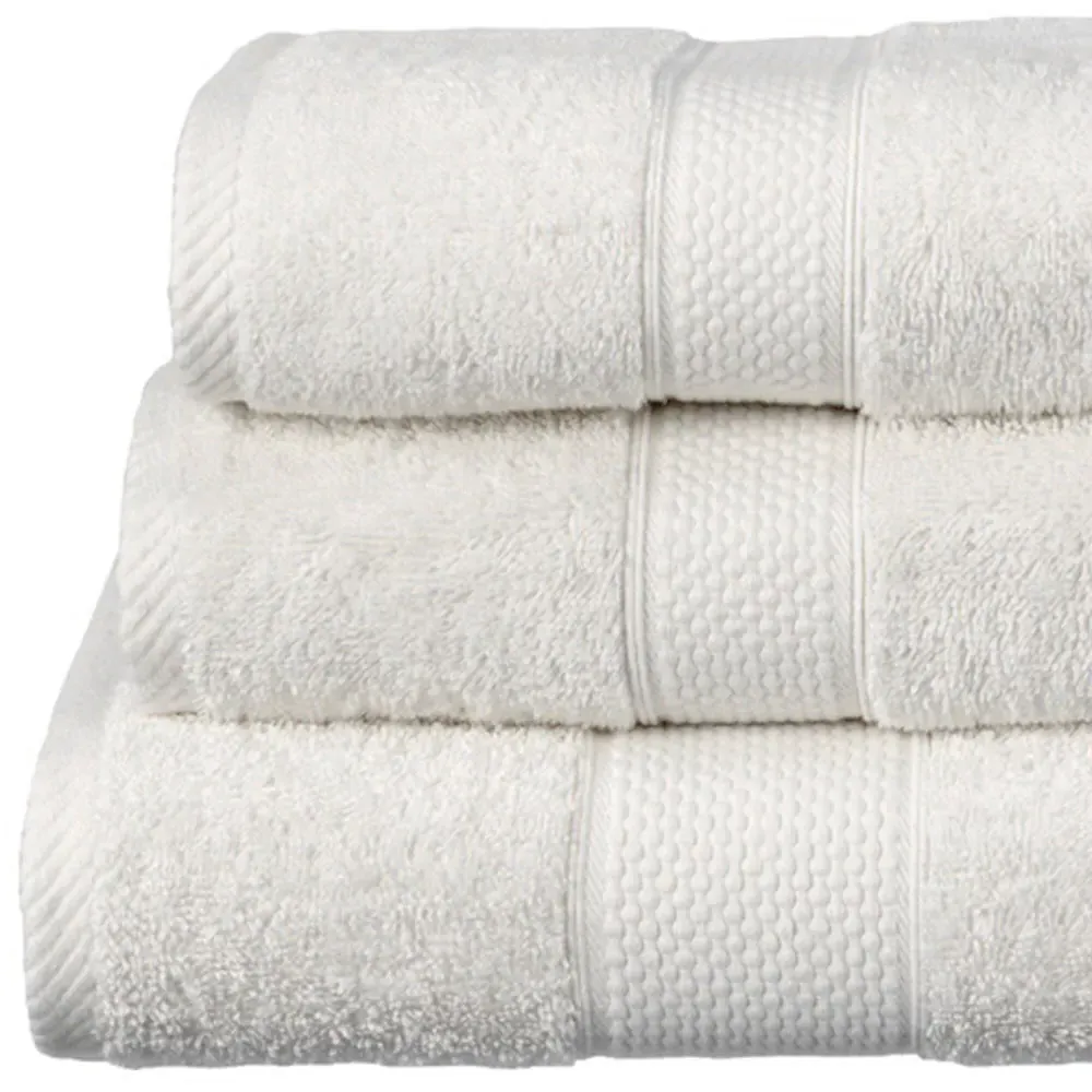 Ringspun Combed Cotton Turkish Hand Towel 2 Pack - White