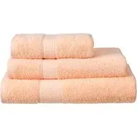 Ringspun Turkish Hand Towel 2 Pack - Peach, Combed Cotton