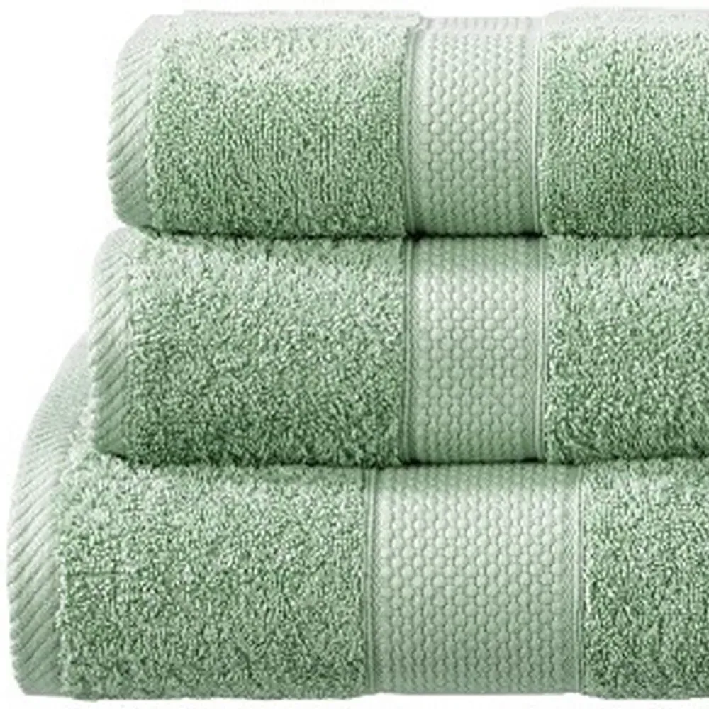 Ringspun Turkish Hand Towel 2 Pack - Seafoam, Combed Cotton