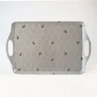 Bee Large Drinks Tray - Honeycomb Design