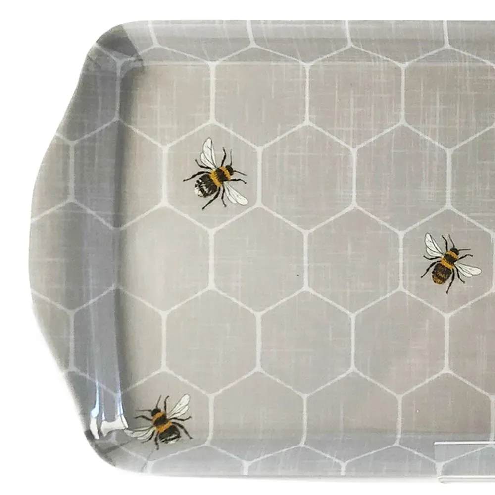 Bee Long Drinks Tray - Honeycomb Design