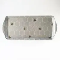 Bee Long Drinks Tray - Honeycomb Design