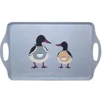 Duck and Drake Handled Tea Tray