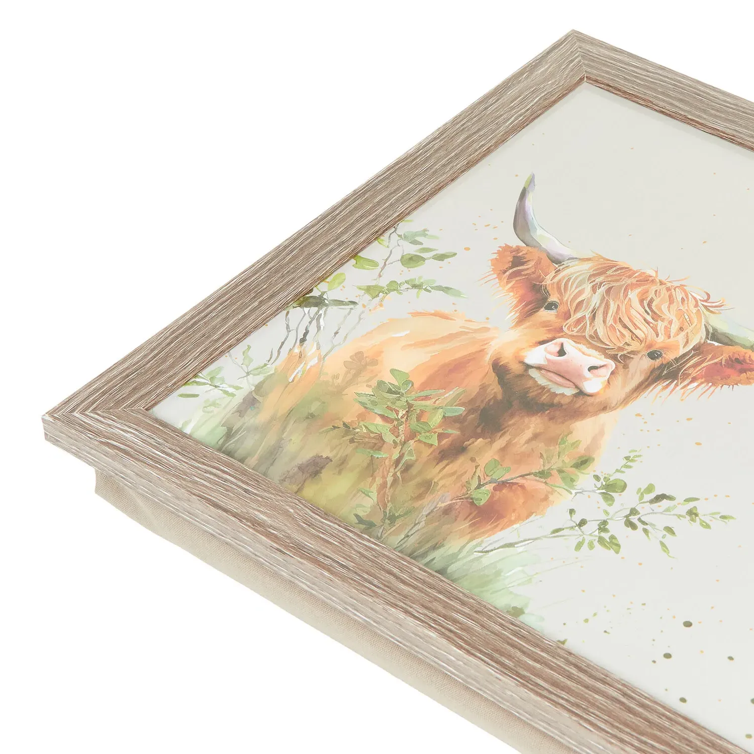 Highland Cow Cushion Lap Tray