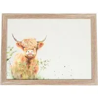 Highland Cow Cushion Lap Tray