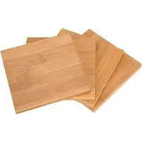 4 Pack Bamboo Coasters
