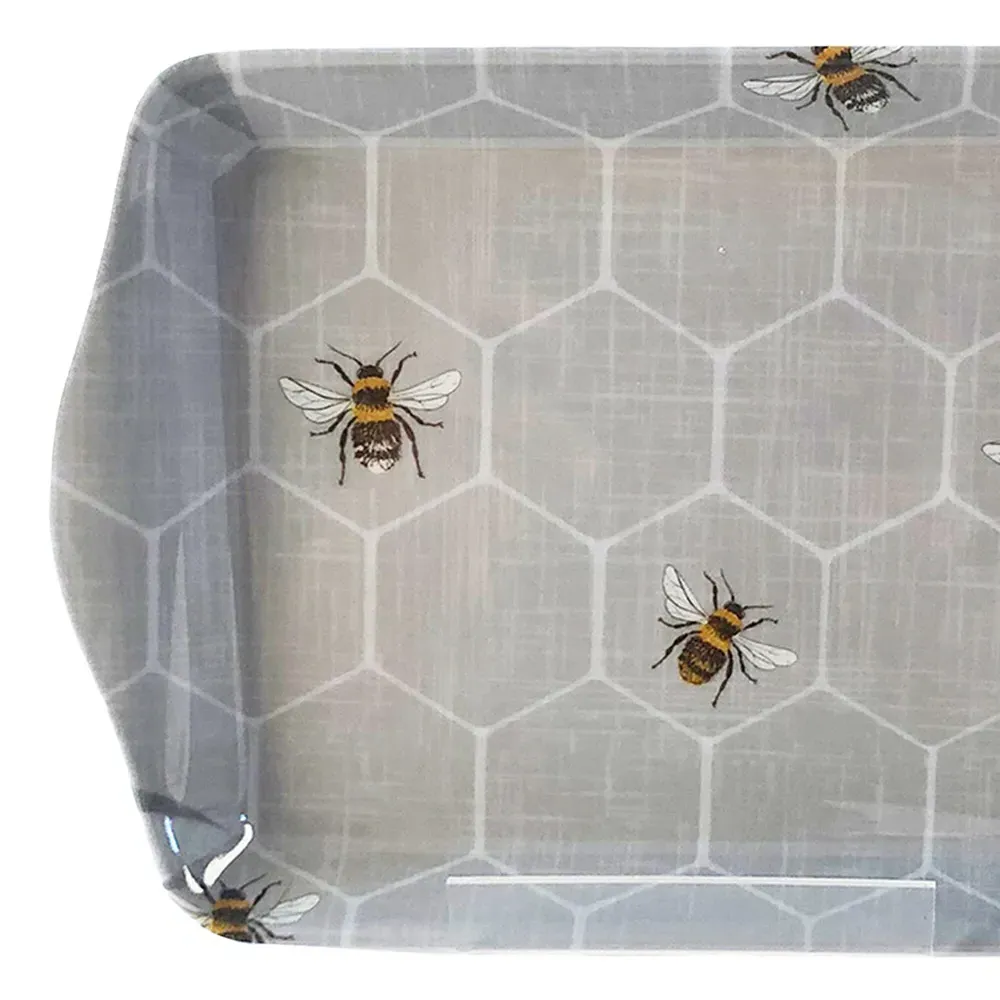 Bee Small Drinks Tray - Honeycomb Design