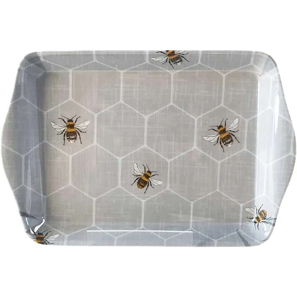 Bee Small Drinks Tray - Honeycomb Design image