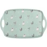 Farm Chickens Large Tray - Blue